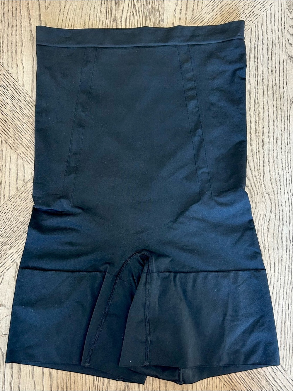 SPANX OnCore Strapless Mid Thigh Bodysuit Womens XL Black Shapewear Sculpting